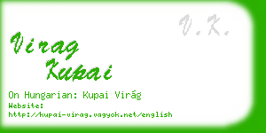 virag kupai business card